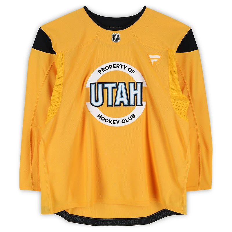 Utah Hockey Club Team-Issued Yellow Jersey from the 2024-25 NHL Season