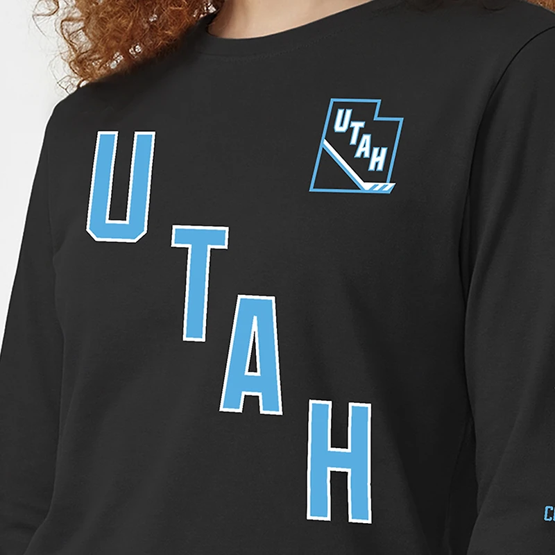 Women's Champion Black Utah Mammoth 2-Hit Long Sleeve T-Shirt