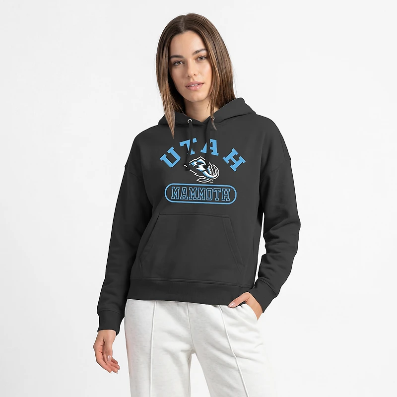Women's Champion  Black Utah Mammoth Arched Pill Box Hoodie