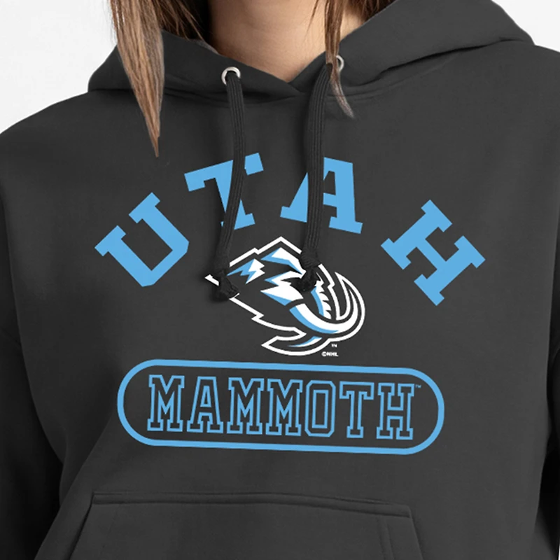 Women's Champion  Black Utah Mammoth Arched Pill Box Hoodie