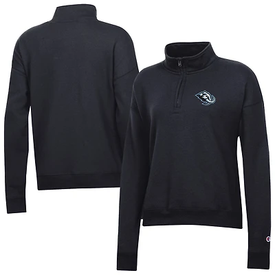 Sweat-shirt à col zippé Champion noir Utah Mammoth Powerblend pour femme