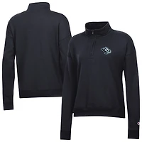Sweat-shirt à col zippé Champion noir Utah Mammoth Powerblend pour femme