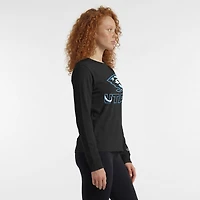 Women's Champion  Black Utah Mammoth Wordmark Lockup Long Sleeve T-Shirt