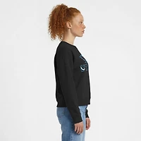 Sweat-shirt Champion noir pour femme, logo Utah Mammoth, en Powerblend.