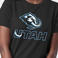 Women's Champion  Black Utah Mammoth Wordmark Lockup T-Shirt