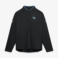 Women's Fanatics Black Utah Mammoth Authentic Pro Rink Lightweight Quarter-Zip Pullover