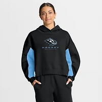 Sweat à capuche boxy noir Utah Mammoth Back Check pour femme Fanatics