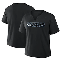 T-shirt boxy noir Utah Mammoth Combo Stadium pour femme