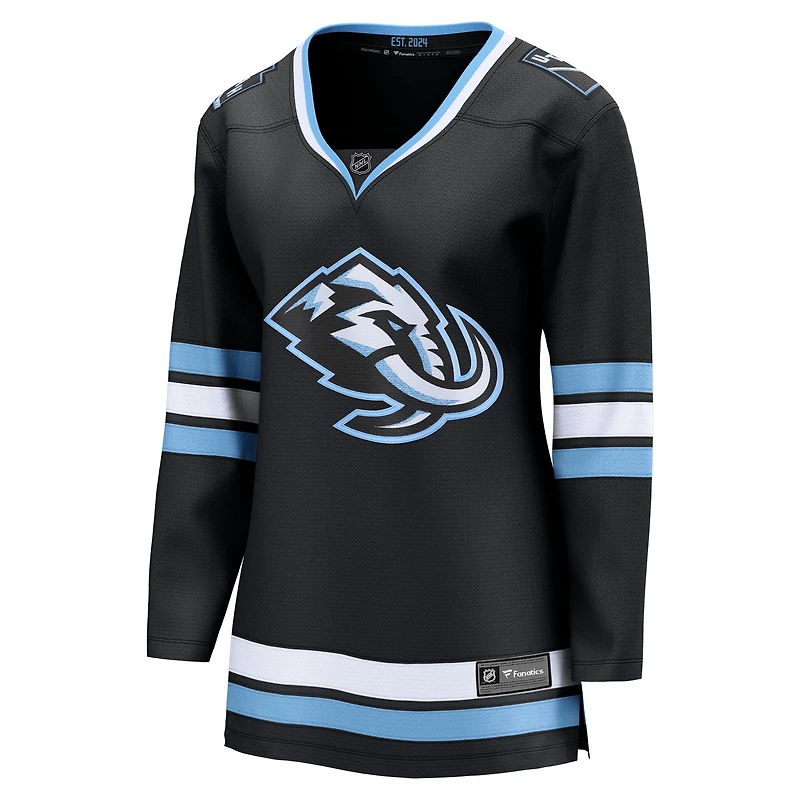 Women's Fanatics Black Utah Mammoth Home Breakaway Jersey