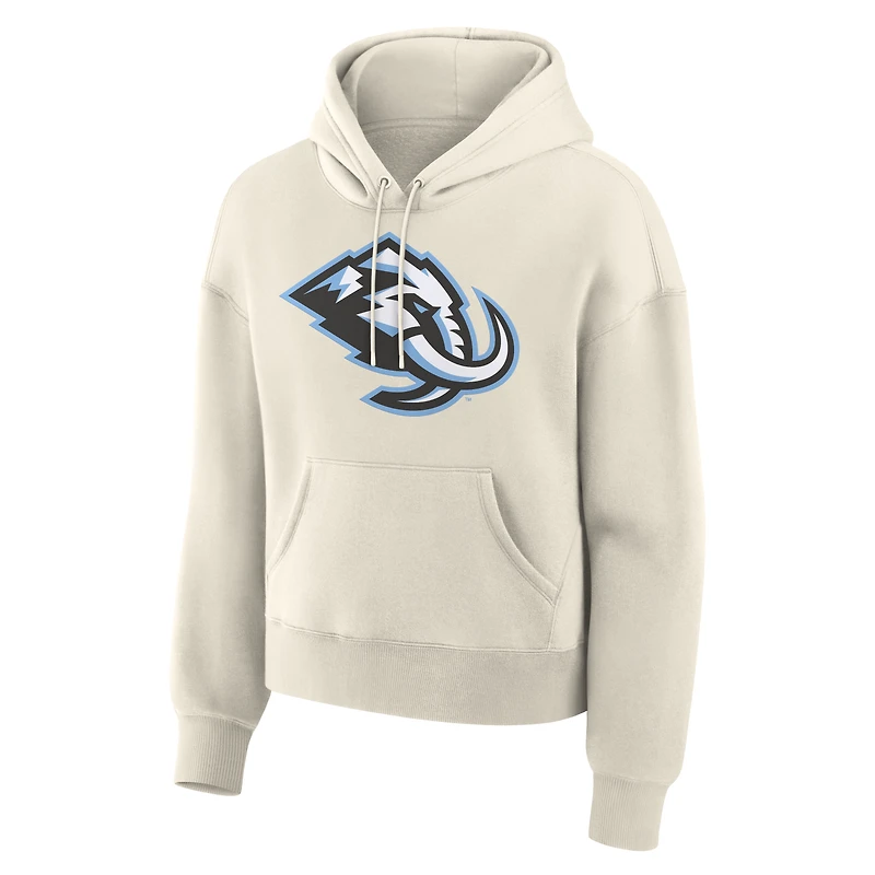 Sweat à capuche Fanatics Cream Utah Mammoth pour femme