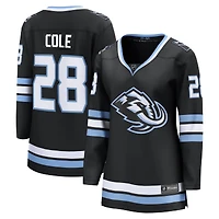 Women's Fanatics Ian Cole Black Utah Mammoth Home Breakaway Player Jersey