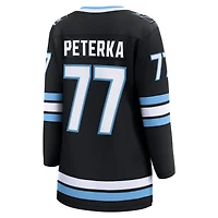 Women's Fanatics JJ Peterka Black Utah Mammoth Home Breakaway Jersey
