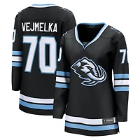 Women's Fanatics Karel Vejmelka Black Utah Mammoth Home Breakaway Jersey