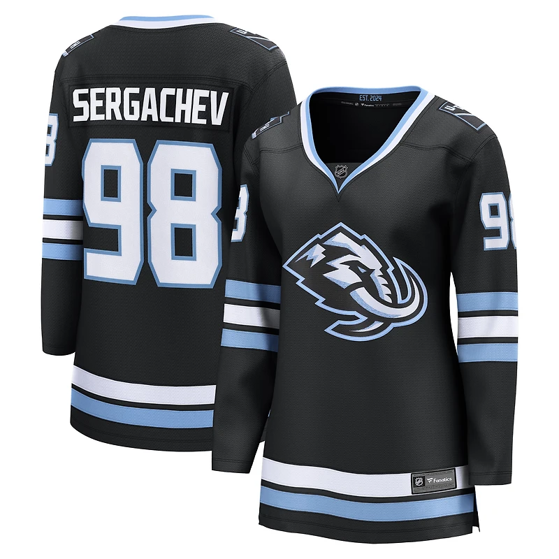 Women's Fanatics Mikhail Sergachev Black Utah Mammoth Home Breakaway Player Jersey
