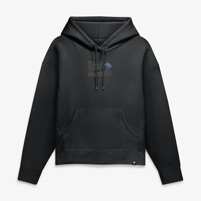 Women's Fanatics Utah Mammoth Blackout Hoodie