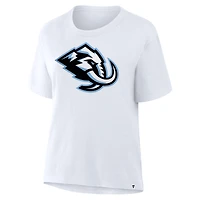 T-shirt blanc pour femme avec logo principal Utah Mammoth Legacy