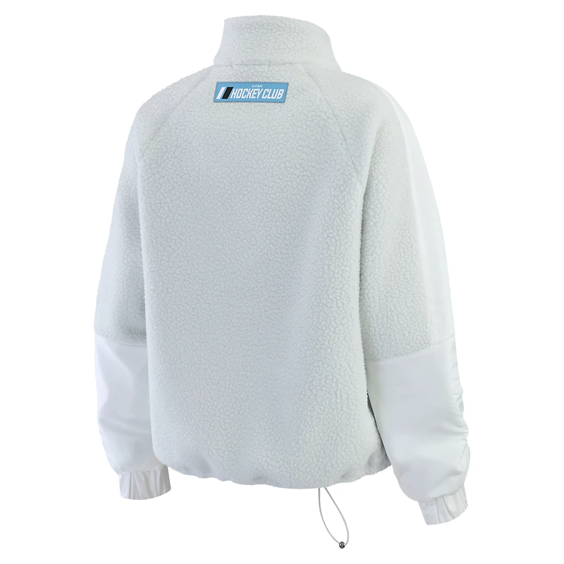 Veste polaire à quart de zip Utah Mammoth grise pour femme WEAR by Erin Andrews