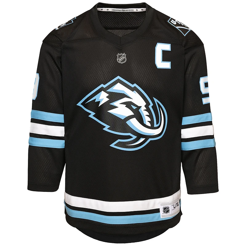 Maillot de joueur réplique à domicile noir Clayton Keller des Utah Mammoth pour jeunes