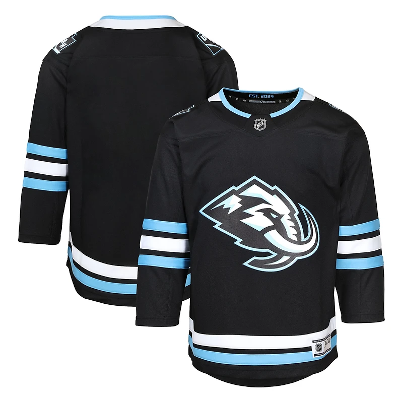 Maillot domicile Premier noir Utah Mammoth pour jeunes
