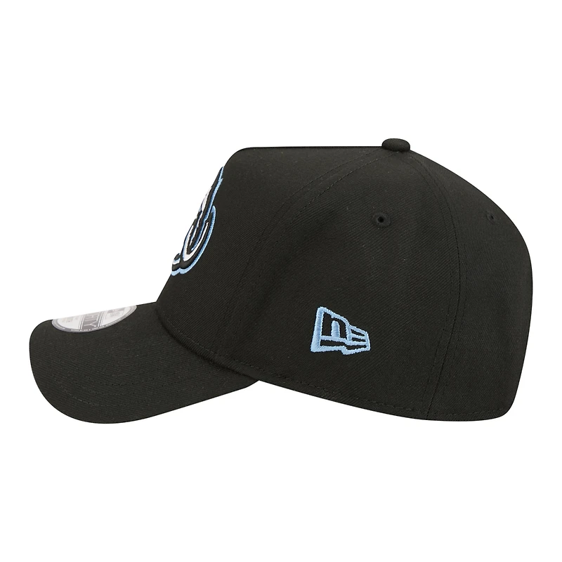 Casquette ajustable New Era Utah Mammoth 9FORTY A-Frame noire pour jeunes
