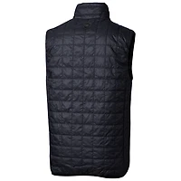 Cutter & Buck Navy Utah State Aggies Primary Team Logo Rainier PrimaLoft Eco Insulated Full-Zip Puffer Vest