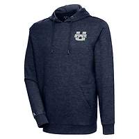 Sweat à capuche Action Antigua Heather Navy pour homme des Utah State Aggies