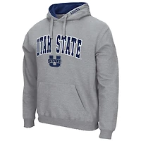 Colosseum Heathered Grey Utah State Aggies Arch and Logo Pull à capuche pour homme