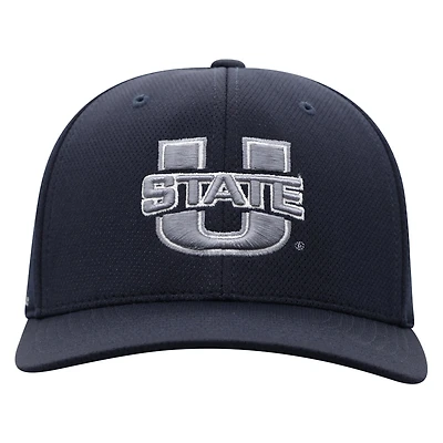 Men's Top of the World True Navy Utah State Aggies Reflex Flex Hat
