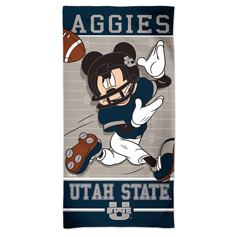 WinCraft Utah State Aggies 30'' x 60'' Disney Spectra Beach Towel