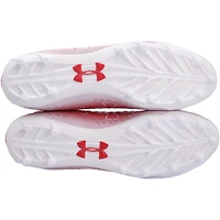 Dalton Kincaid Utah Utes Autographed Player-Issued Red Under Armour Cleats from the 2020-22 NCAA Football Seasons 