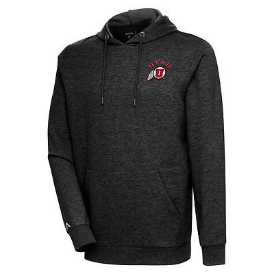 Sweat à capuche Action Antigua Heather Black pour homme, Utah Utes