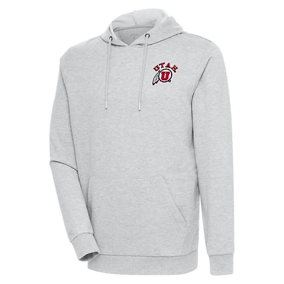 Sweat à capuche Action gris chiné Antigua pour homme, Utah Utes