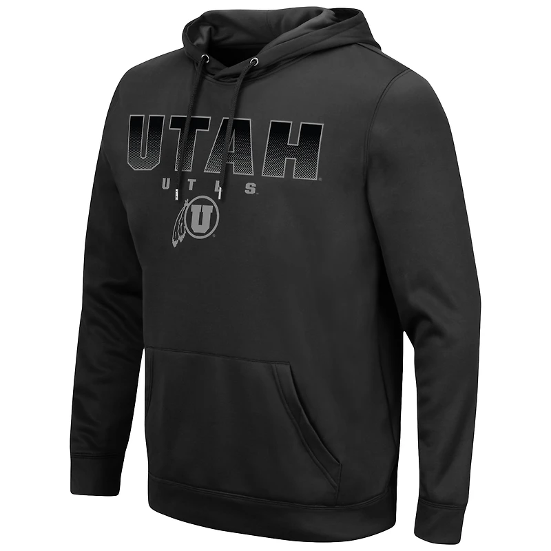Sweat à capuche Colosseum Black Utah Utes Blackout 3.0 pour homme