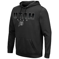 Sweat à capuche Colosseum Black Utah Utes Blackout 3.0 pour homme