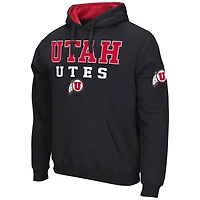 Men's Colosseum Red Utah Utes Sunrise Pullover Hoodie
