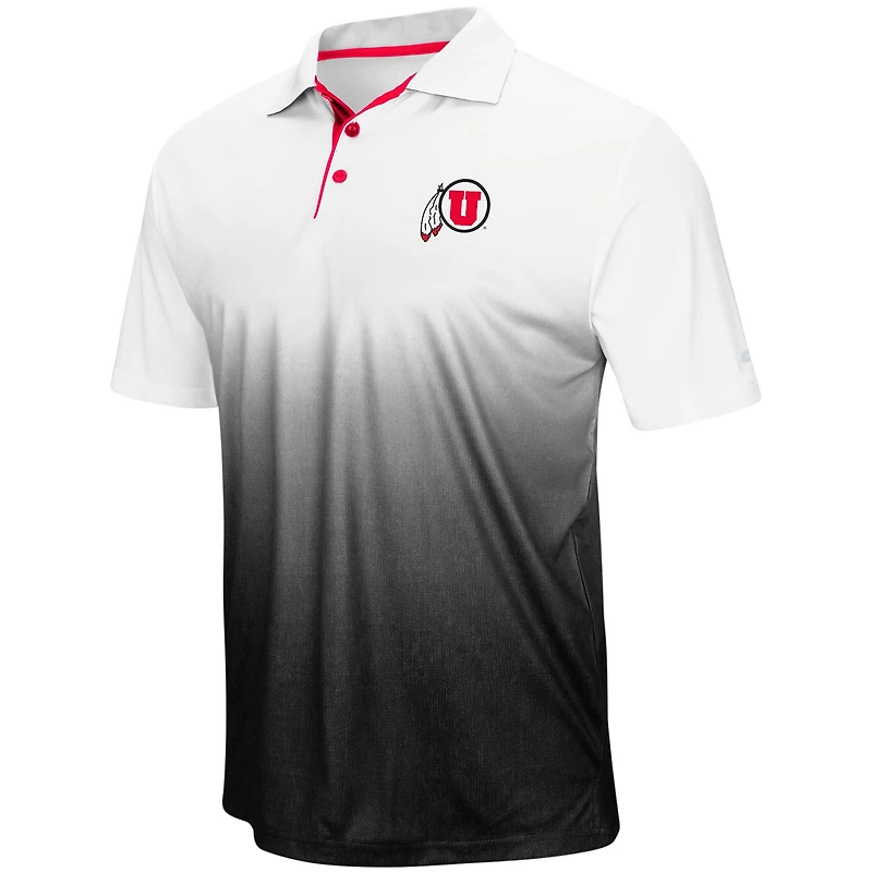 Men's Colosseum Gray Utah Utes Magic Team Logo Polo
