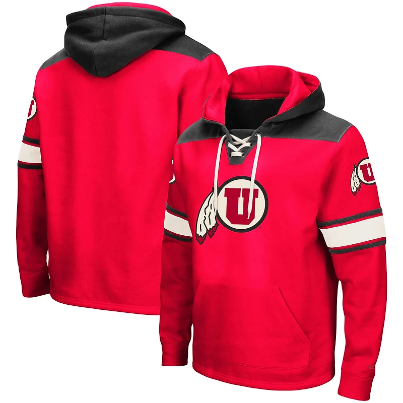 Sweat à capuche lacets Colosseum Red Utah Utes 2.0 pour homme