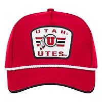 Men's Colosseum Red Utah Utes Hits the Road Podium Adjustable Hat