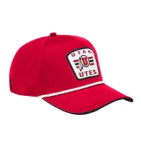 Men's Colosseum Red Utah Utes Hits the Road Podium Adjustable Hat