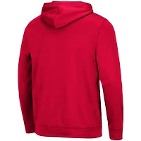 Men's Colosseum Red Utah Utes Lantern Pullover Hoodie