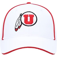 Men's Colosseum  White Utah Utes Take Your Time Snapback Hat