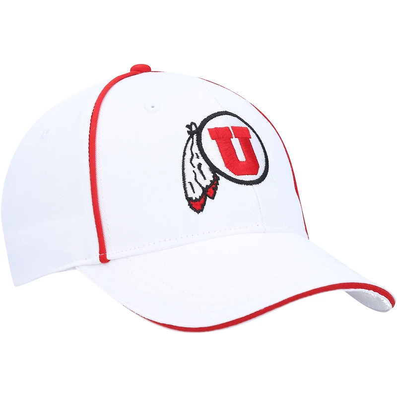 Men's Colosseum  White Utah Utes Take Your Time Snapback Hat
