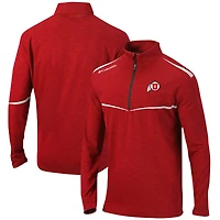 Veste Columbia Red Utah Utes Scorecard Quarter-Zip pour homme