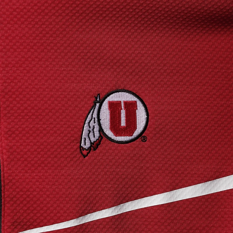 Veste Columbia Red Utah Utes Scorecard Quarter-Zip pour homme
