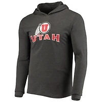 Ensemble pyjama à capuche et jogging manches longues pour homme Concepts Sport rouge/anthracite chiné des Utah Utes Meter