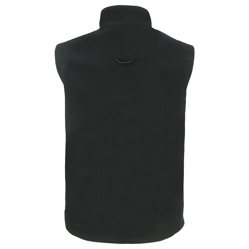 Men's Cutter & Buck Black Utah Utes Big Tall Charter Eco Full-Zip Vest