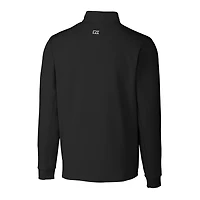 Men's Cutter & Buck Black Utah Utes Big Tall Traverse Stretch Quarter-Zip Pullover Top