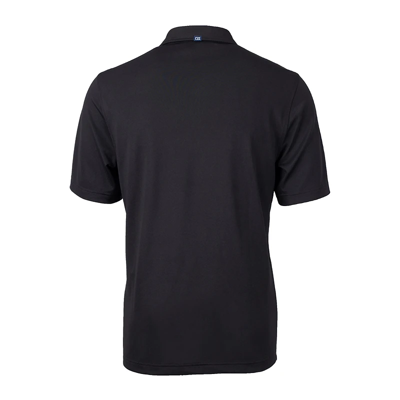 Polo Cutter & Buck Black Utah Utes Virtue Eco Piqué Recyclé pour Homme