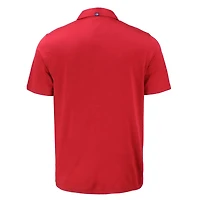 Men's Cutter & Buck Red Utah Utes Coastline Epic Comfort Eco Recycled Polo