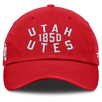 Men's Fanatics Red Utah Utes Archer Adjustable Hat